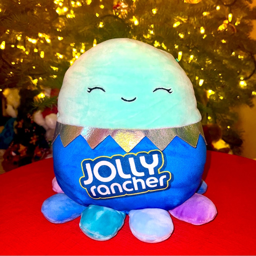 NWT 🥀 8" Olga the Hershey Kisses Blue Jolly Rancher Octopus Squishmallow
